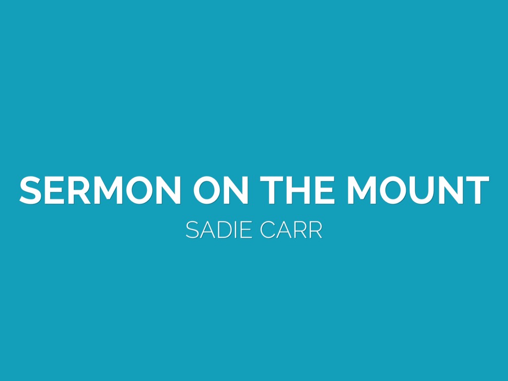 SERMON ON THE MOUNT 