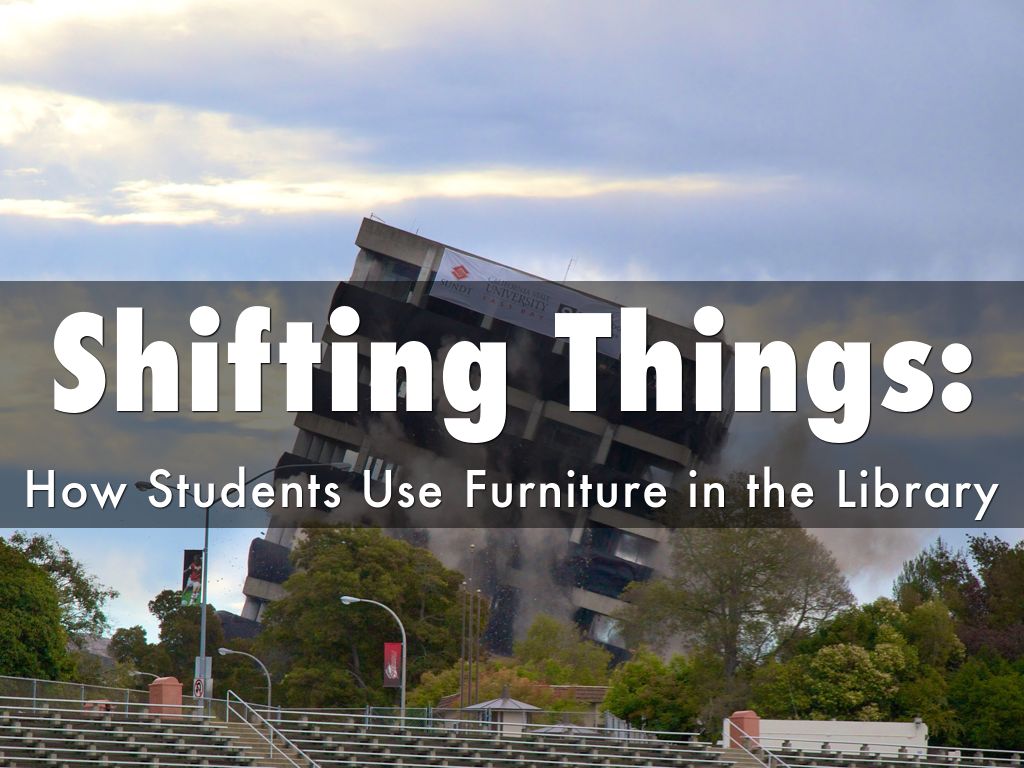 Shifting Things: A Presentation to the Library Faculty and Staff