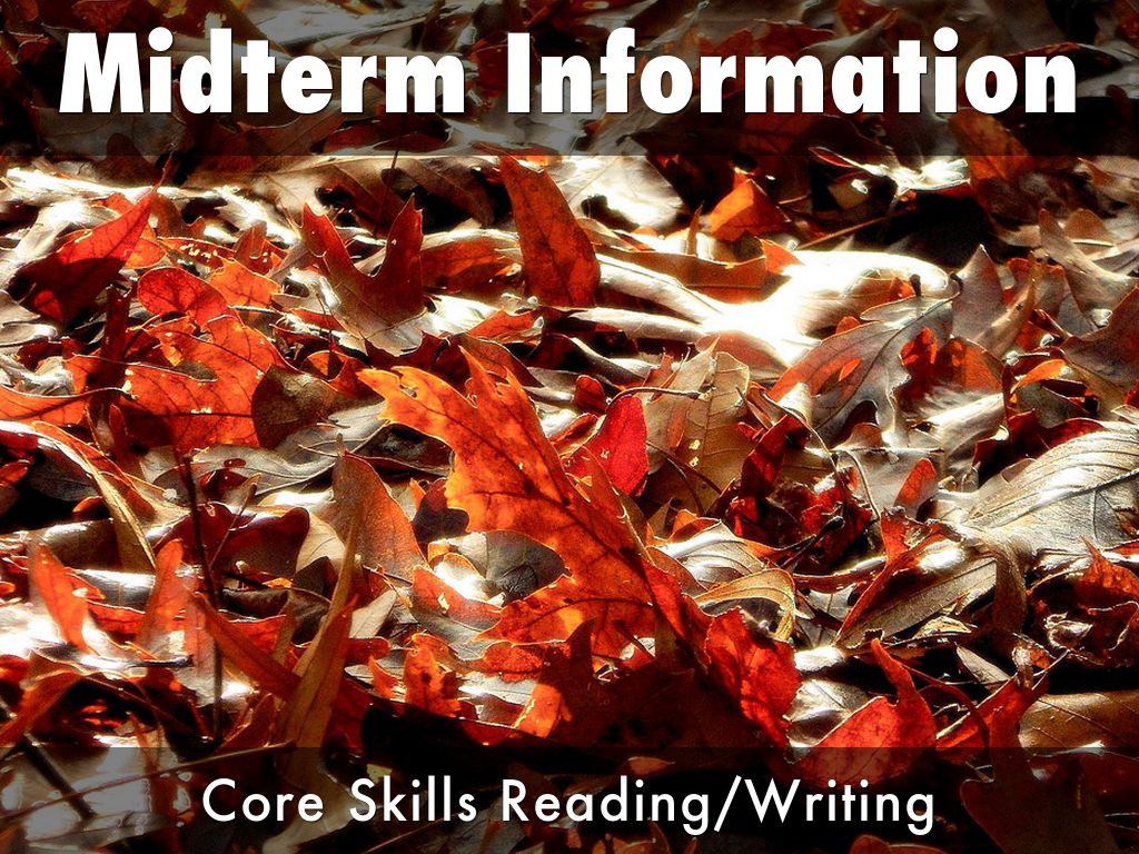 Midterm Information - RW