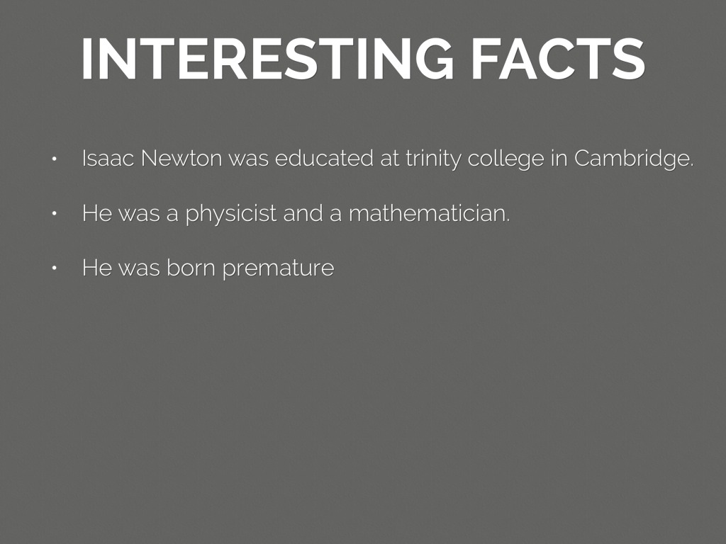 facts about isaac newton