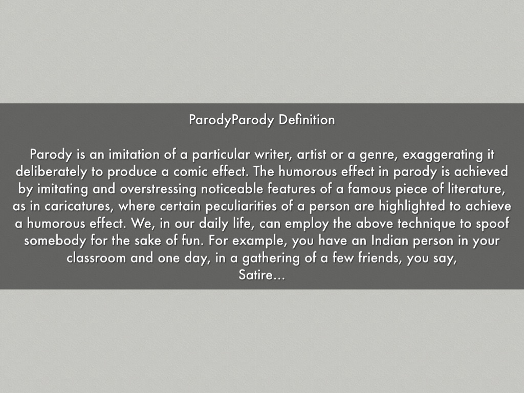Parody