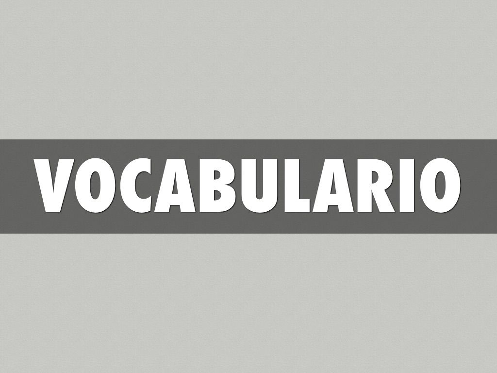 vocabulario de 2A
