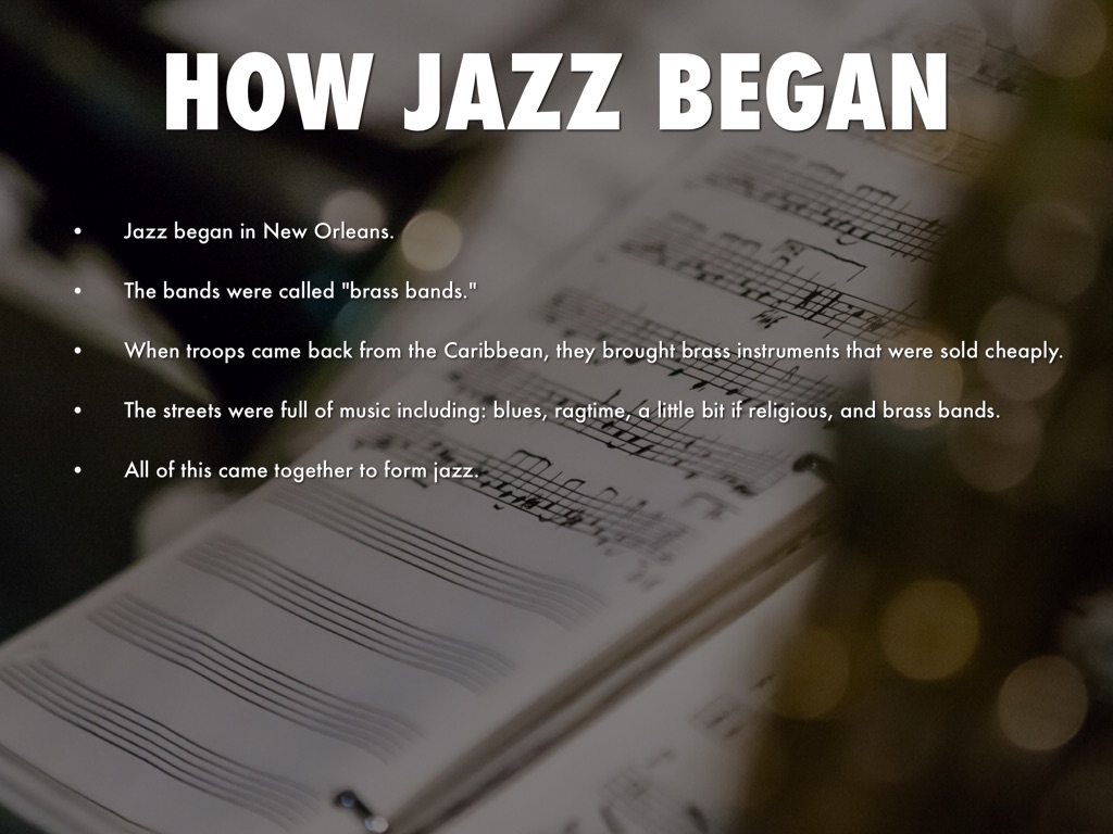 HOW JAZZ BEGAN by Lily Effinger