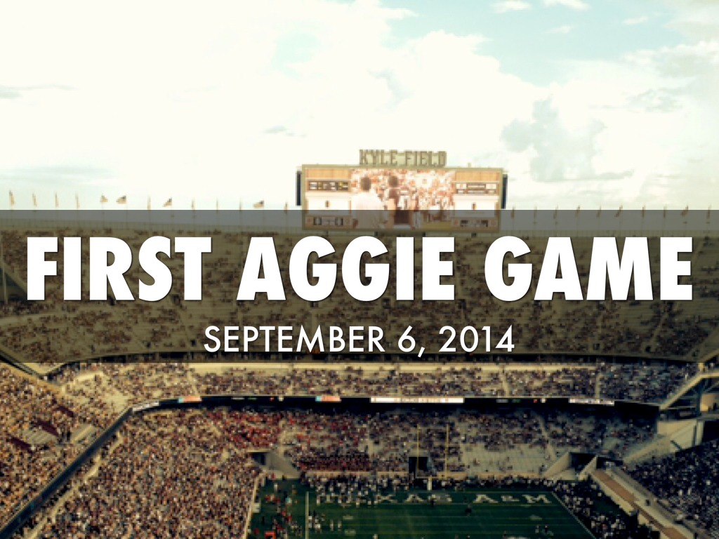 Brycen's First Aggie Football Experience