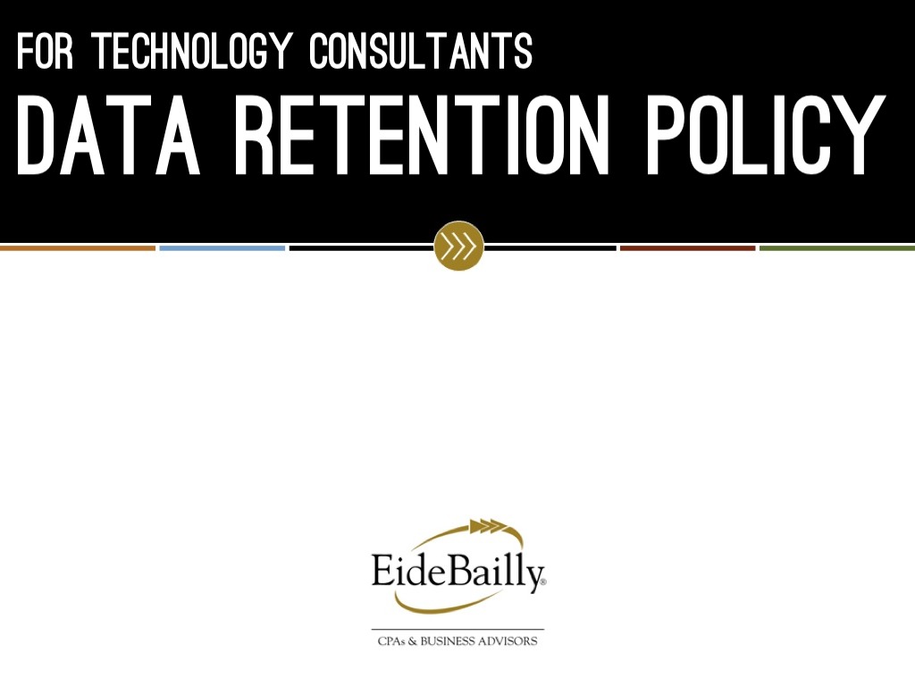 EB Data Rentention Policy