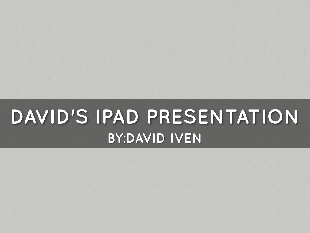 iPad Presentation