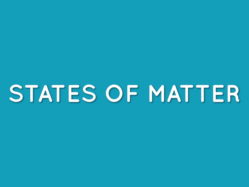 States Of Matter