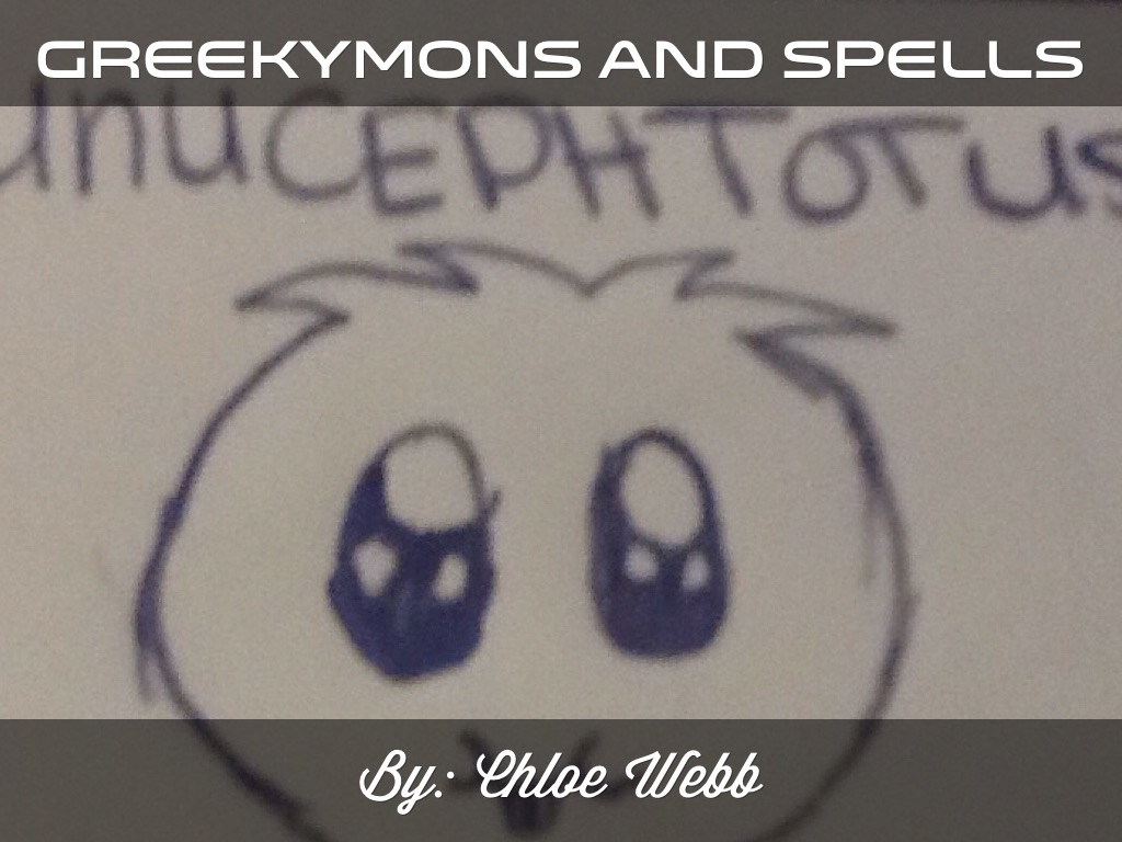 Greekymons and Spellbook