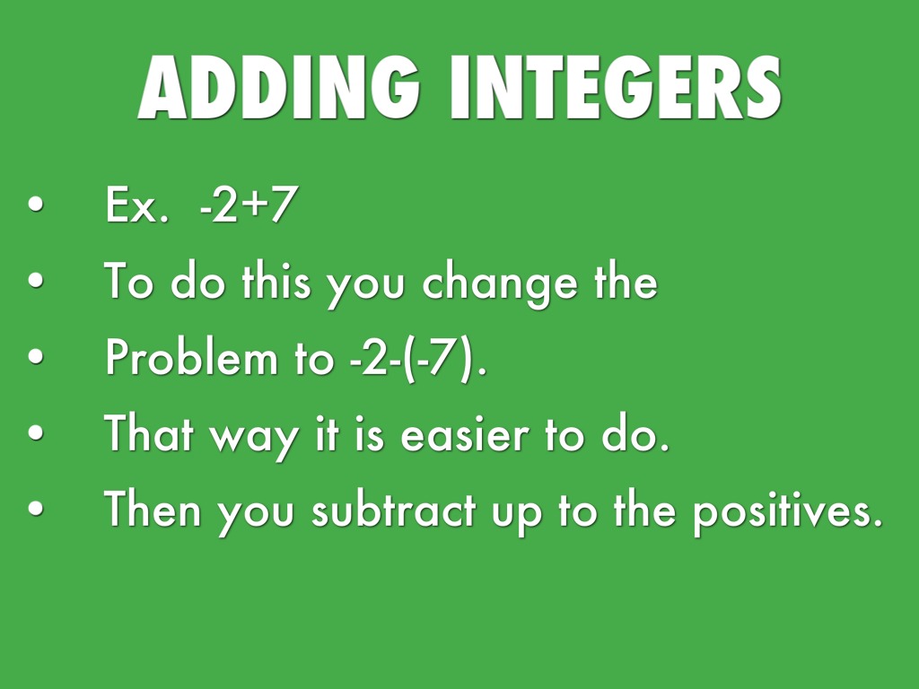 worksheet Adding Integers integers by jacob smith integers