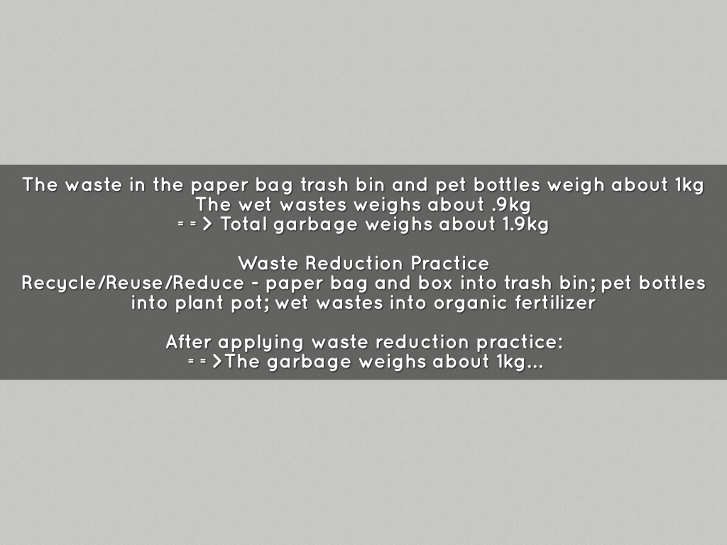 Waste Reduction Report by raphsabater