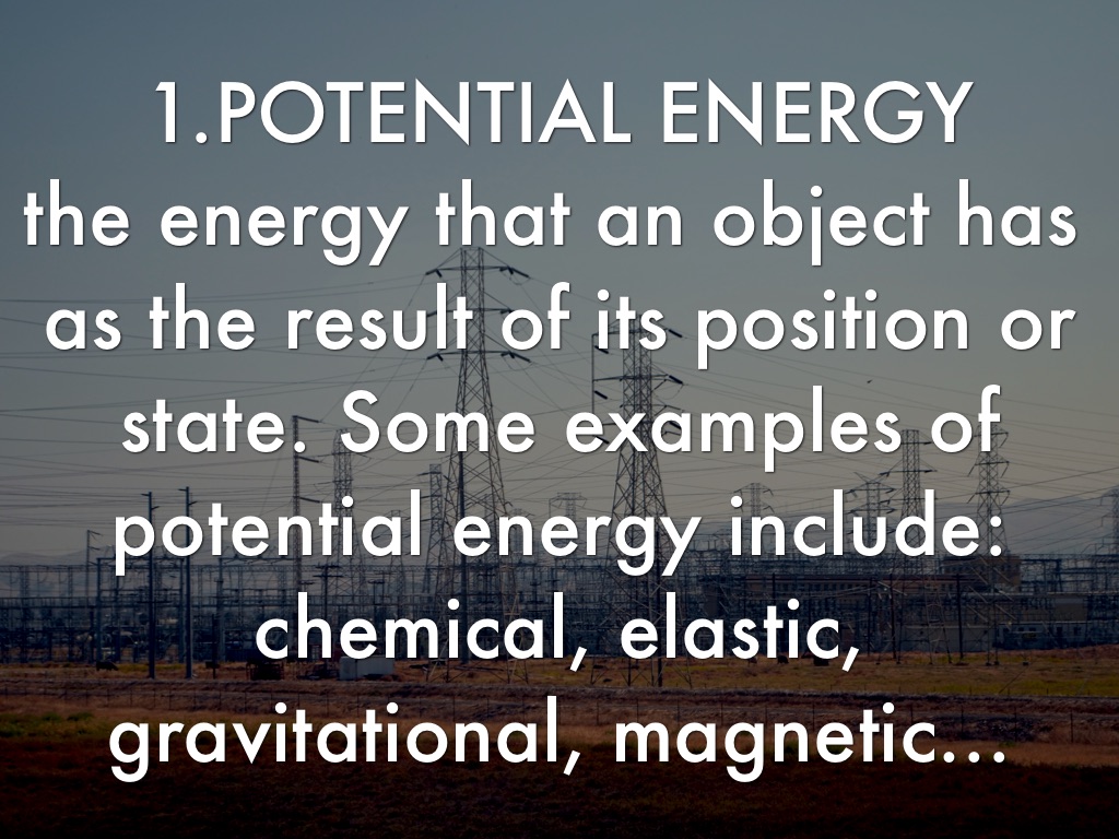 Different Sources Of Energy