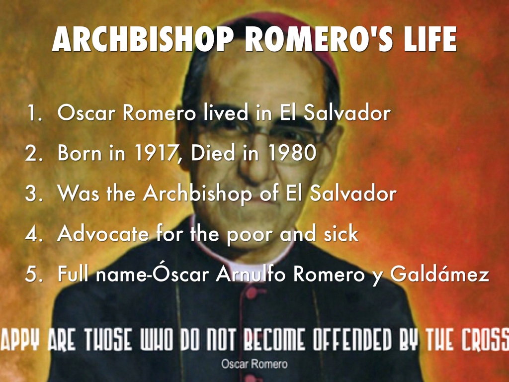 oscar romero archbishop el salvador Pope francis has cleared the way for archbishop oscar romero to be made a saint, declaring that the churchman murdered by el salvador's right-wing death squads. oscar romero archbishop el salvador Pope francis has cleared the way for archbishop oscar romero to be made a saint, declaring that the churchman murdered by el salvador's right-wing death squads.