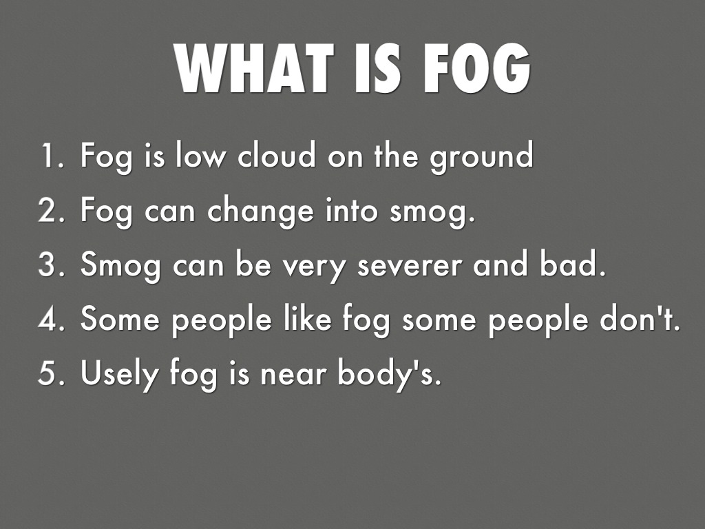 Fog By Natalie