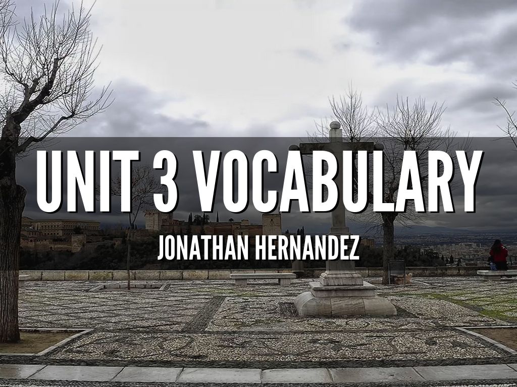Unit 3 Vocabulary