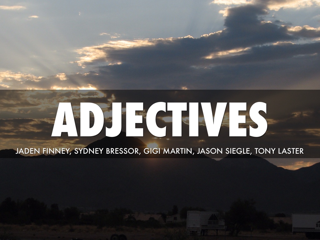 Adjectives
