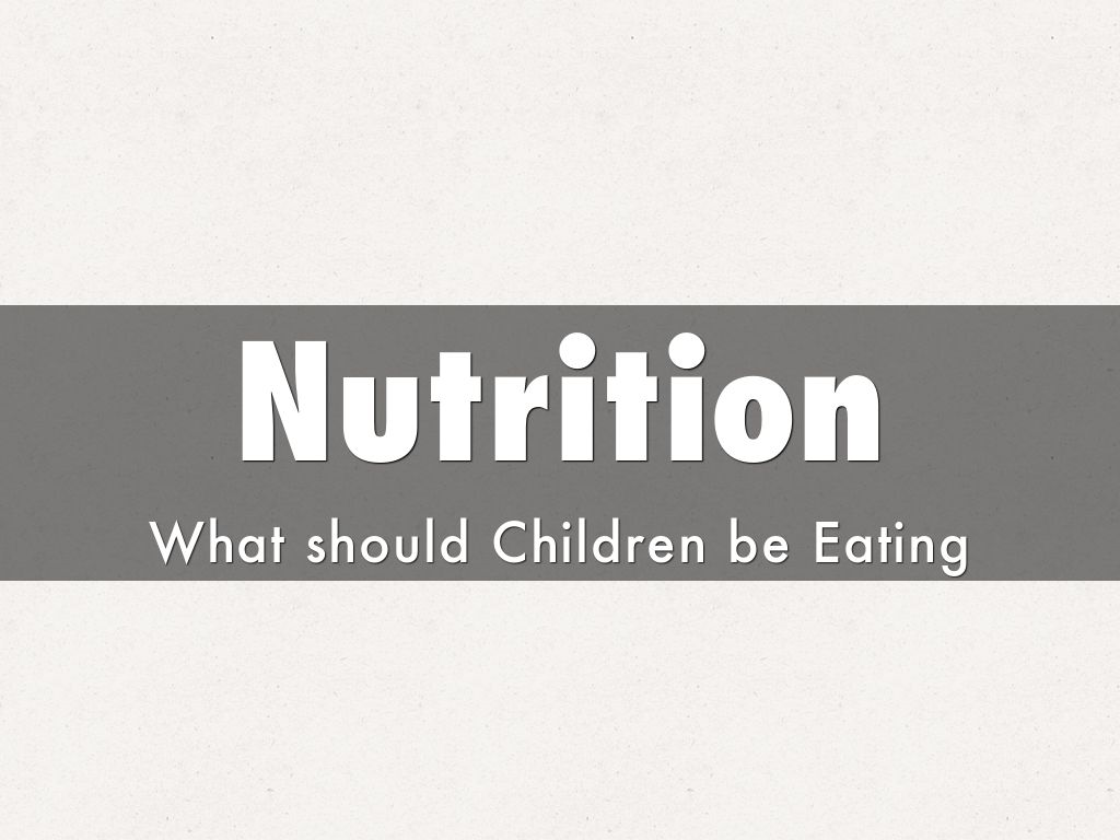 Nutrition
