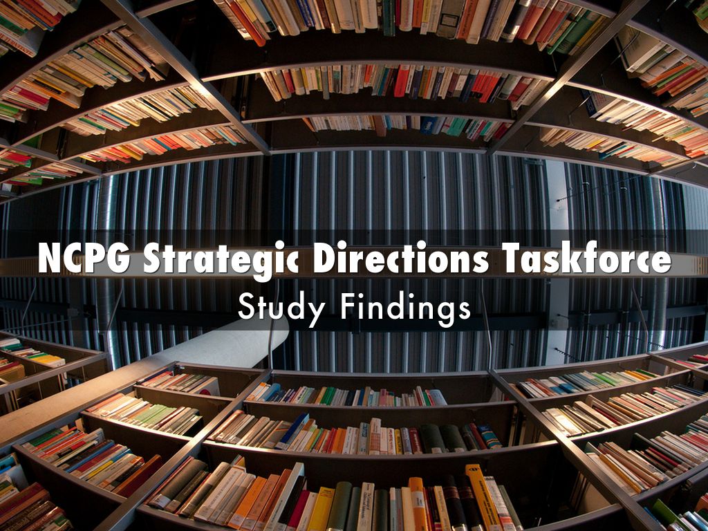 NCPG Strategic Directions Taskforce