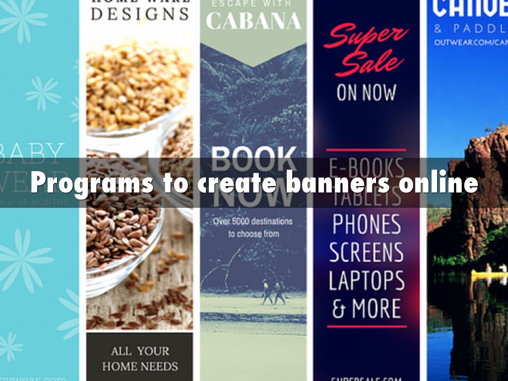 Programs to create banners online