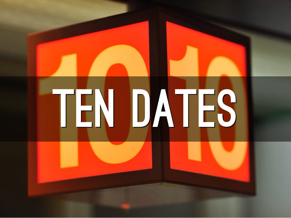 Ten dates for a rocket timeline