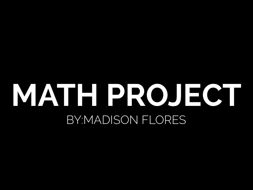 Math Project 