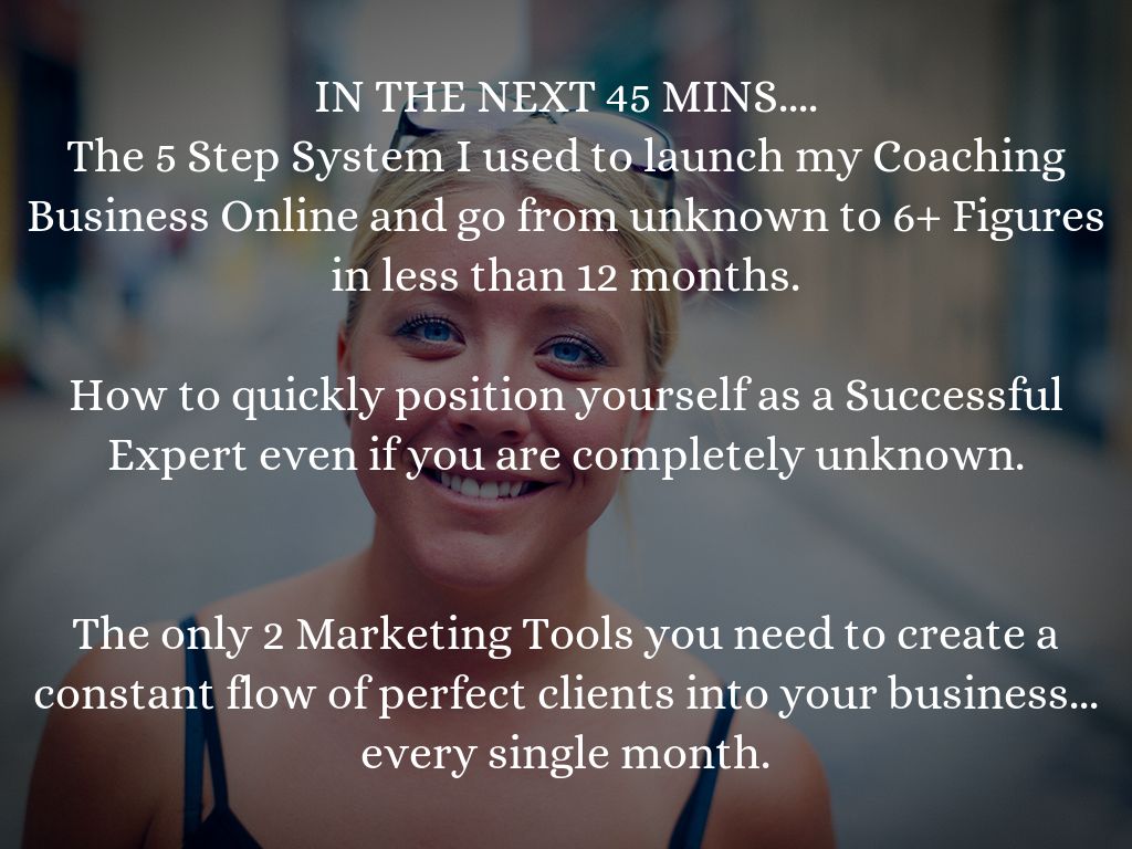 The 5 Steps to attract High End Coaching Clients,