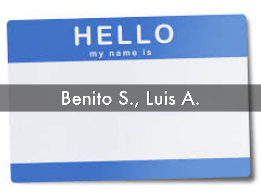 Benito S., Luis A.