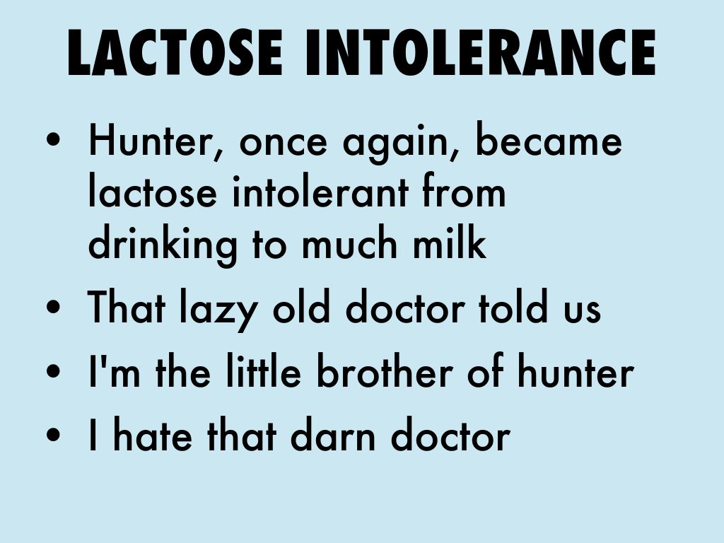 Lactose Intolerance by Thomas Ridgewell (quinn)