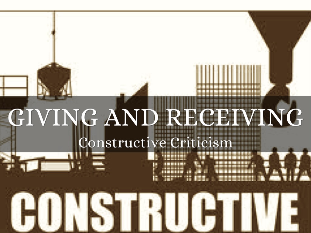 Giving And Receiving Constructive Criticism