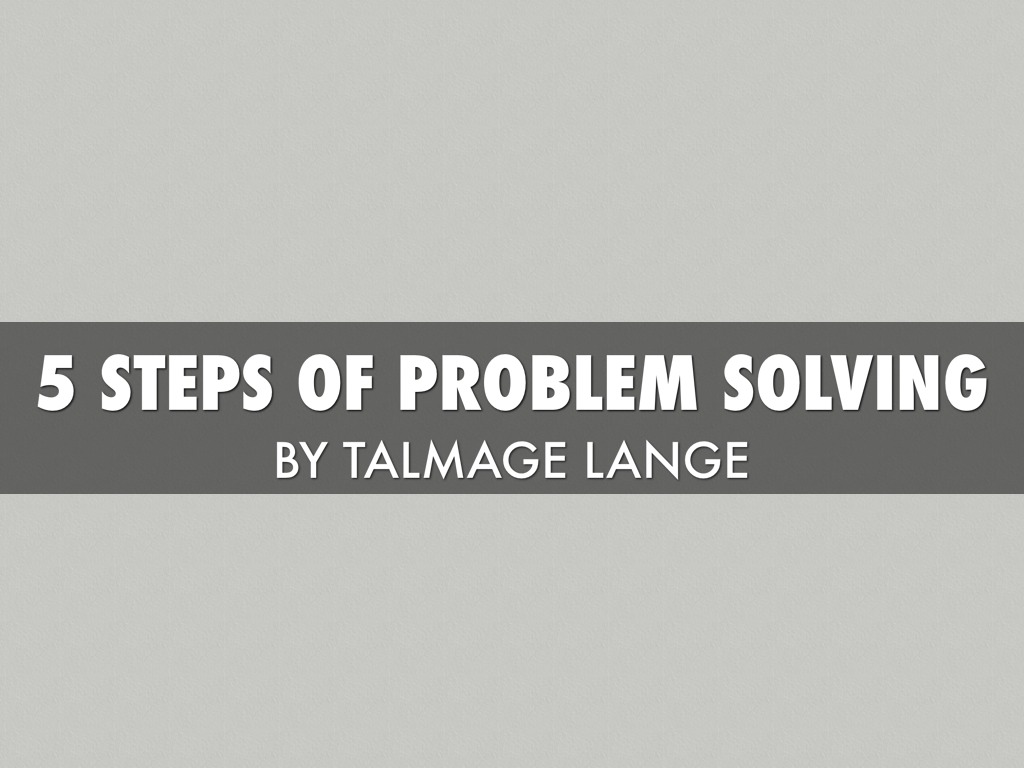 Problem Solving