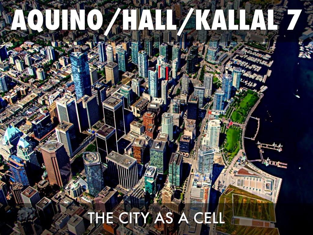 Aquino/hall/kallal 7 The Cell As A City