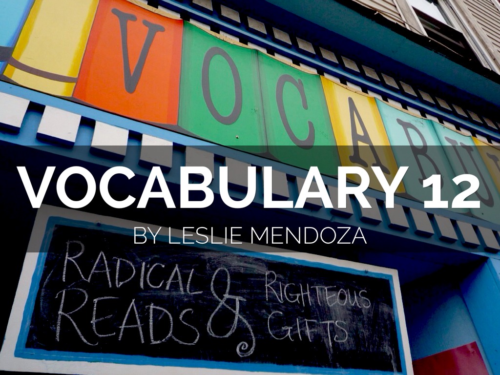 Vocabulary