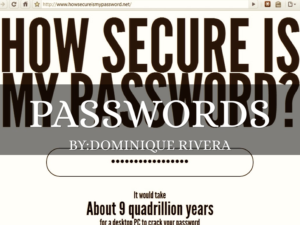 Passwords