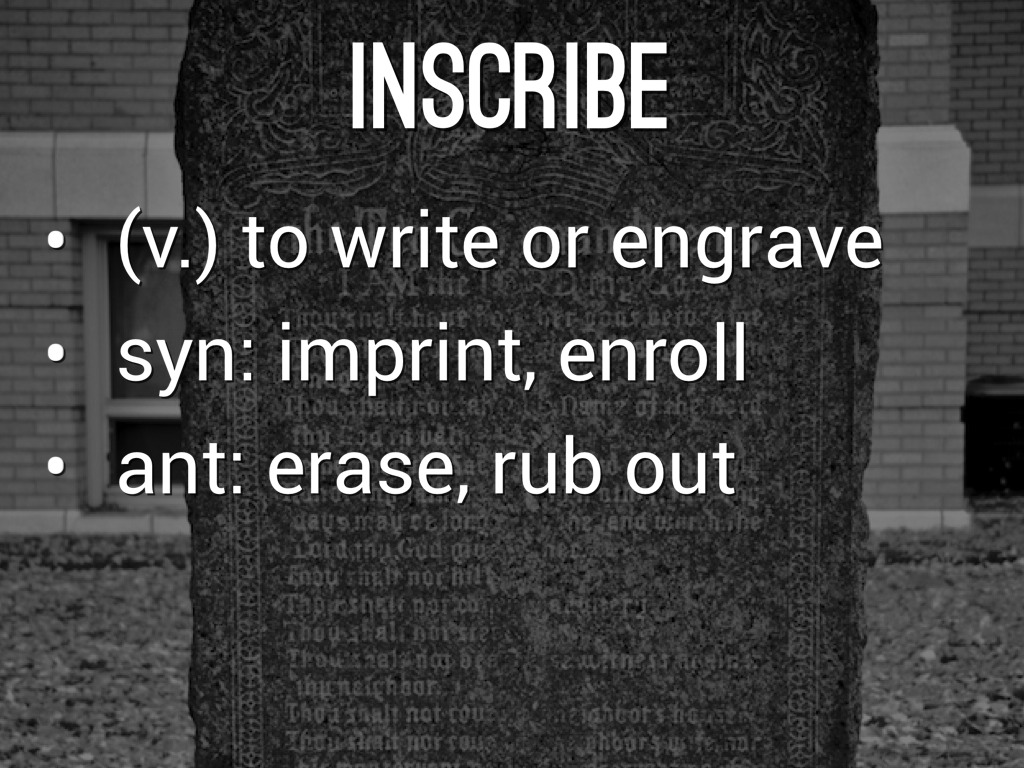 Inscrutable Write Vocab unit 9 by Jeremy Sheehan