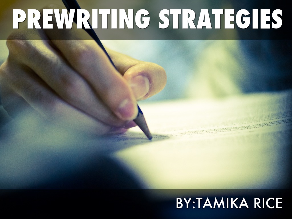Prewriting Strategie