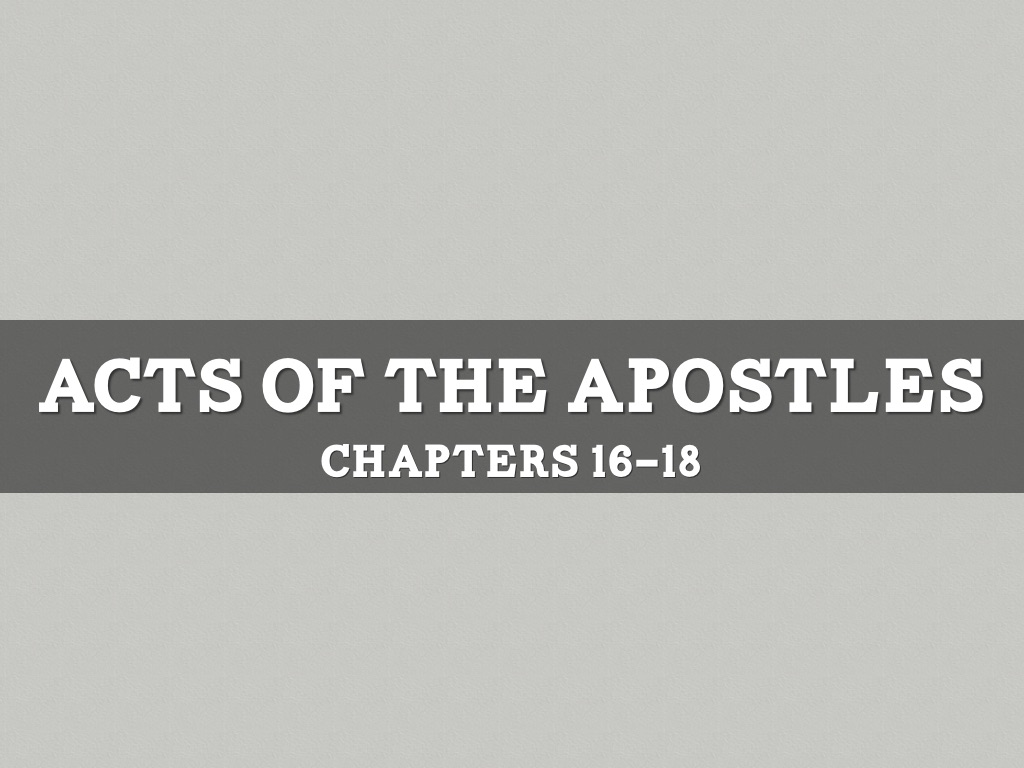 Acts Of The Apostles 