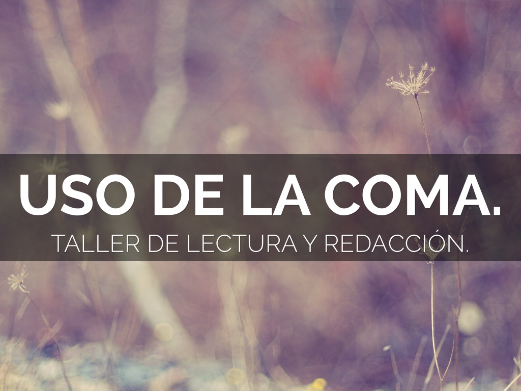 Uso De La Coma.