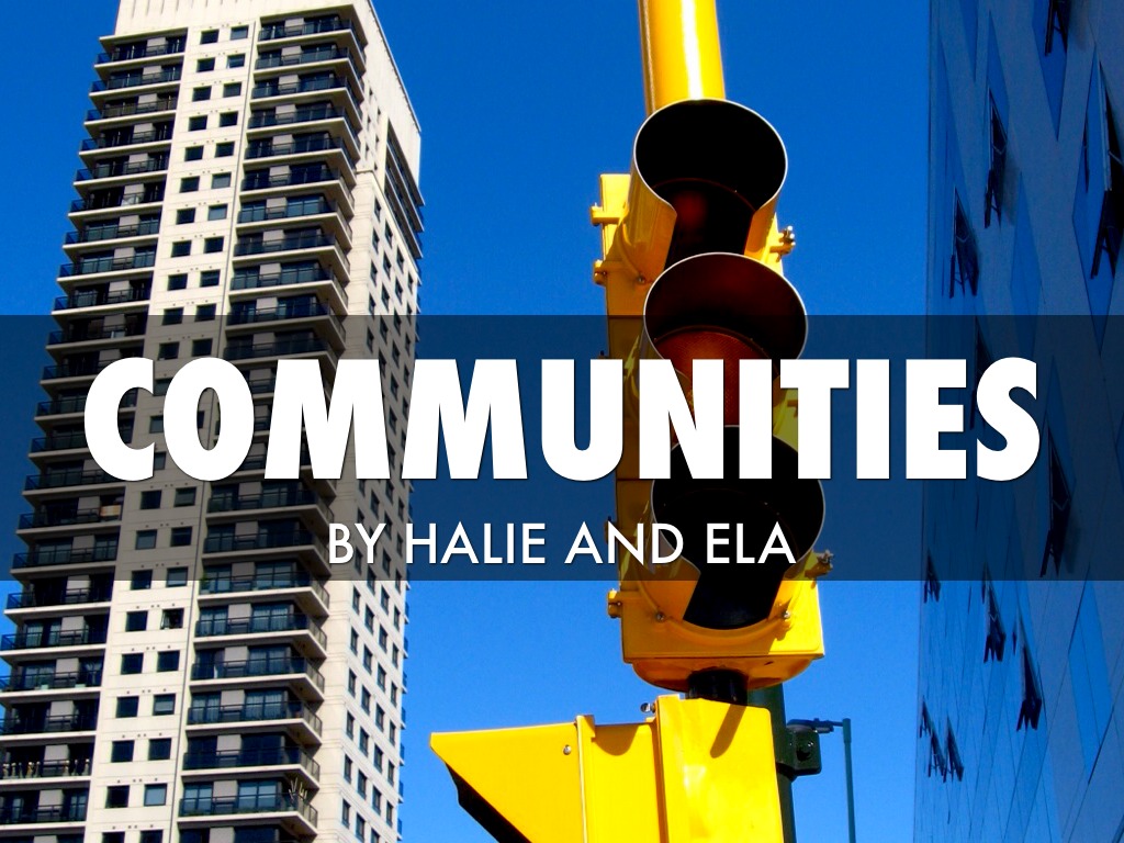 Communities.