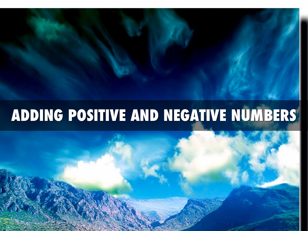 Adding And Multiplying Positive And Negative Numbers