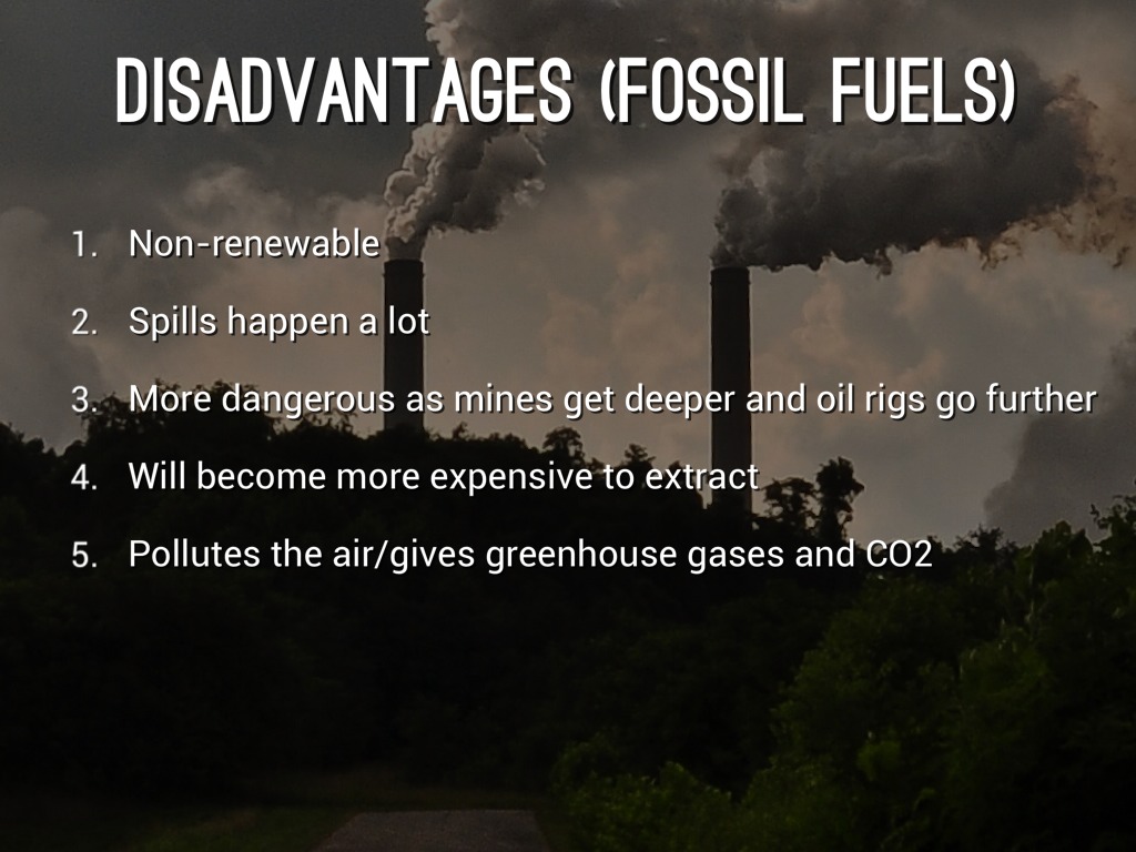 what are the disadvantages of fossil fuels