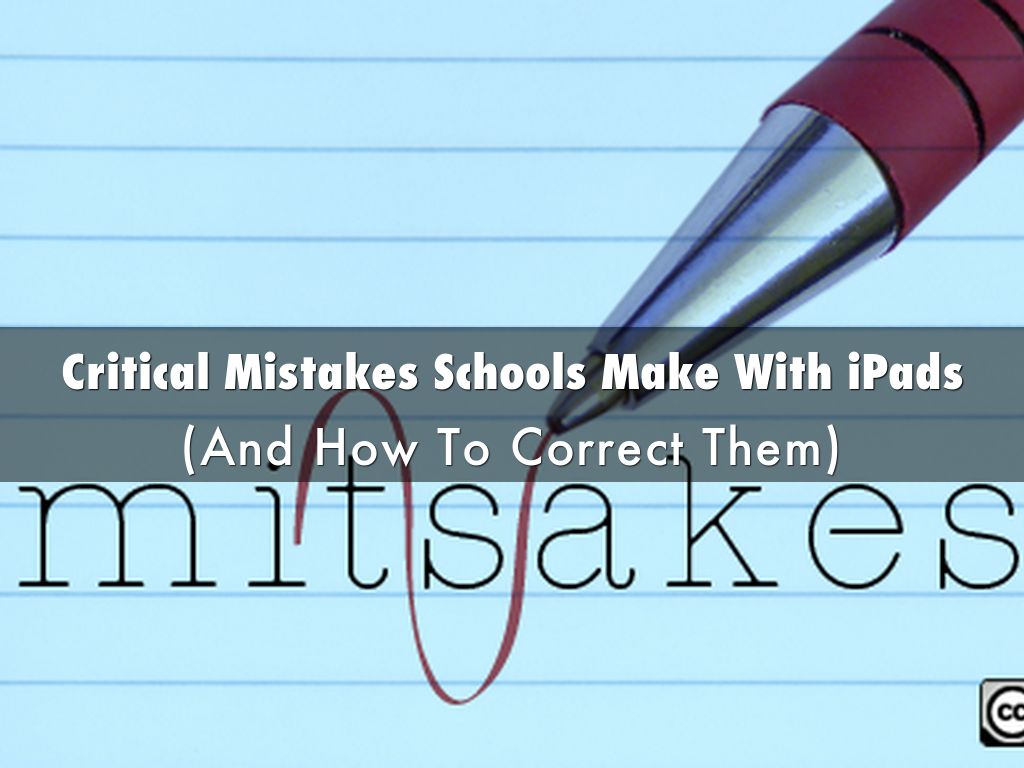Critical iPad Mistakes