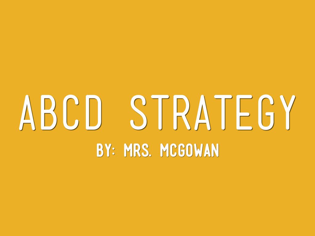 ABCD Strategy