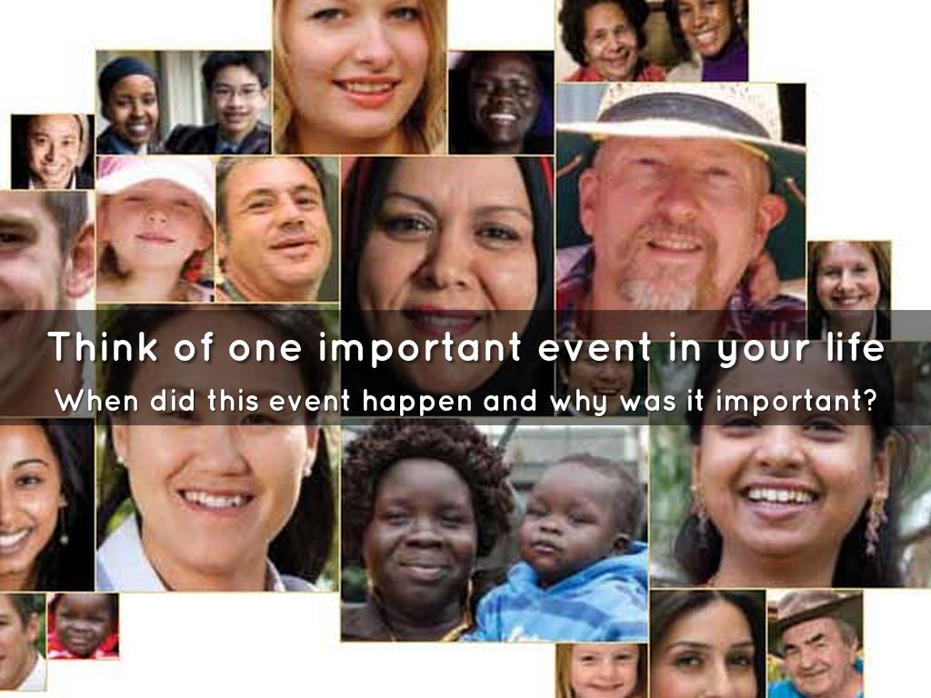 Think Of One Important Event In Your Life By Samir 