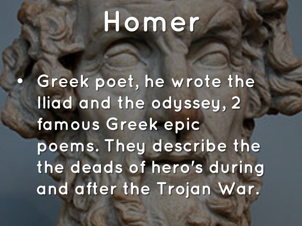 Famous Greek Epic Poems