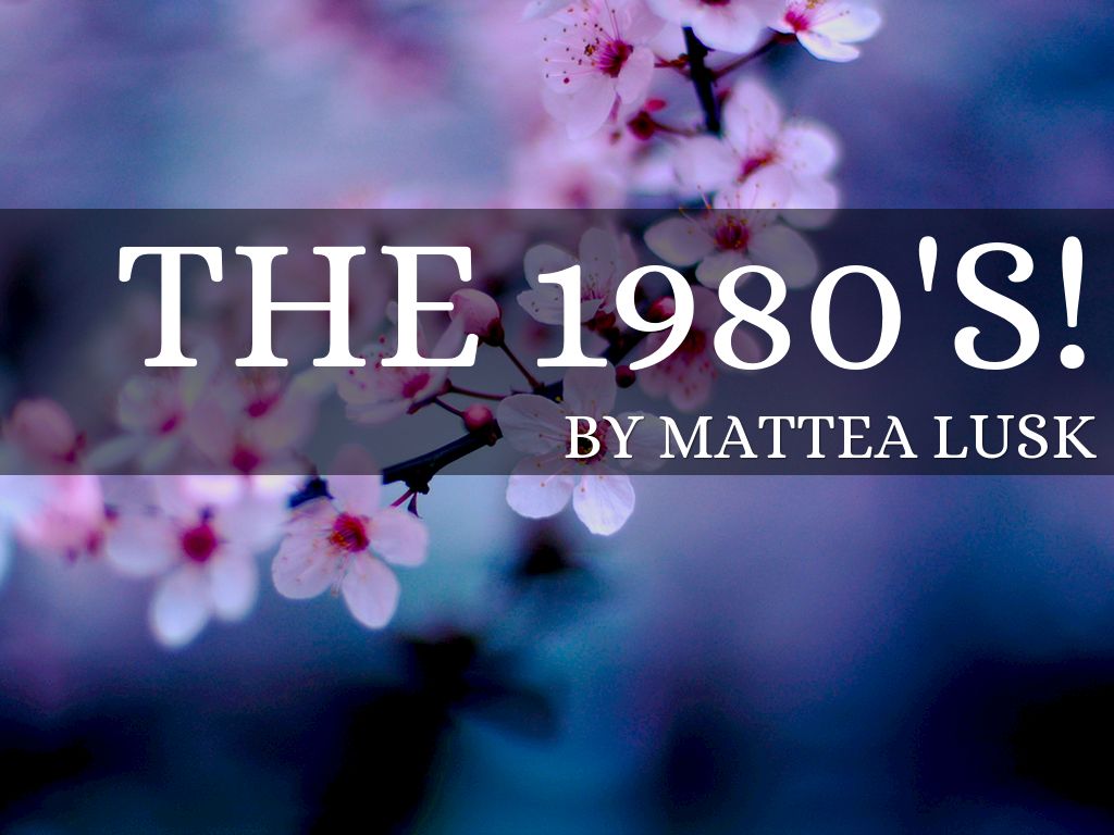 The 1980's!