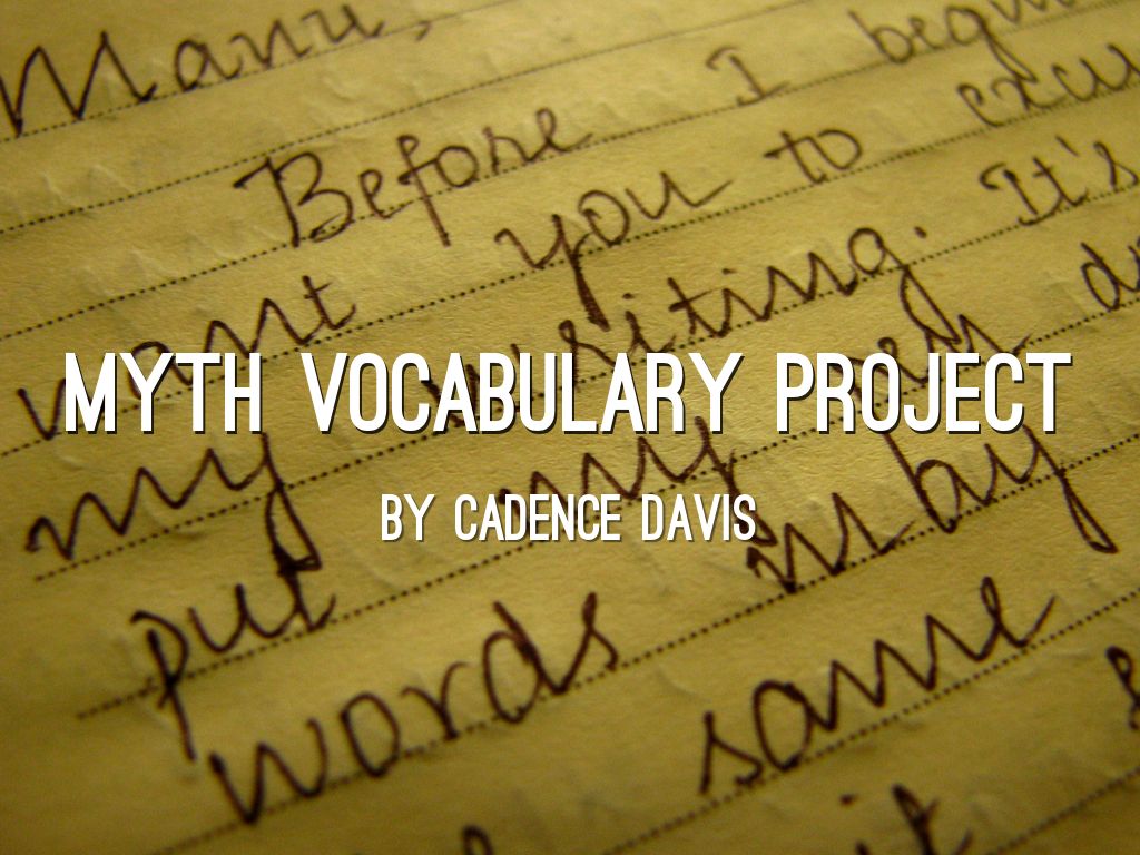 Vocabulary for Mythology