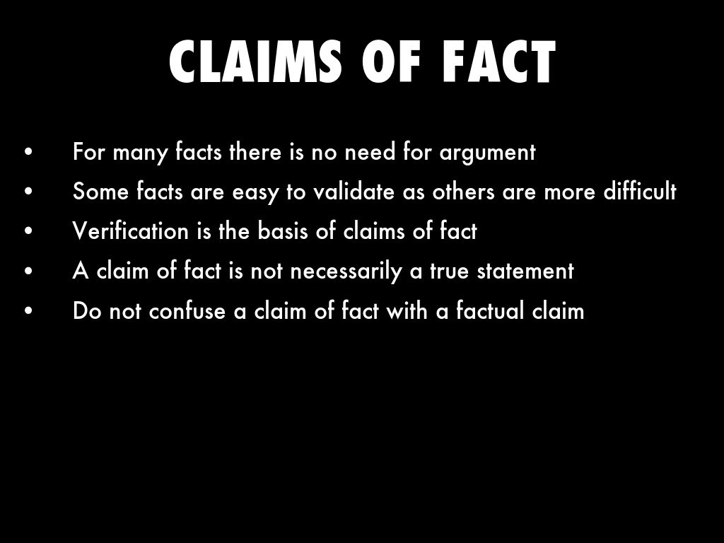 claim of fact essay example