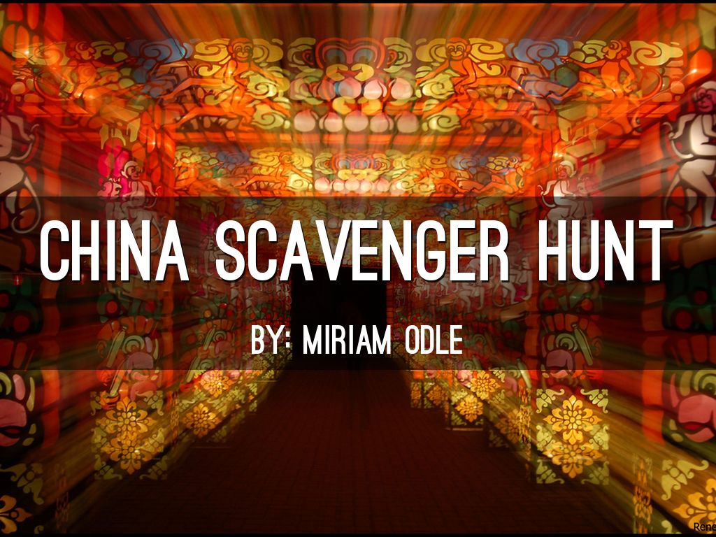 China Scavenger Hunt