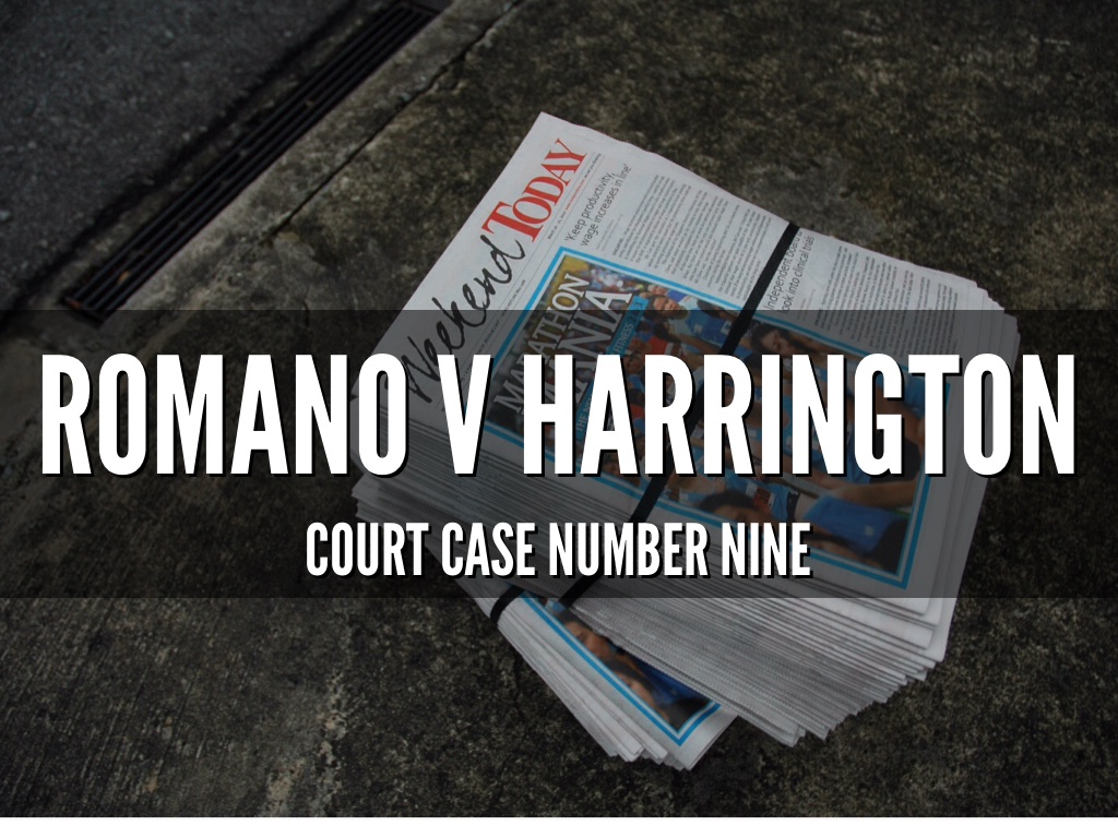 Romano V. Harrington