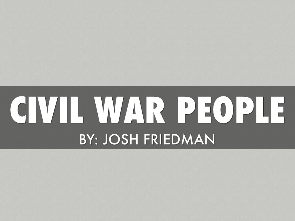 Civil War People