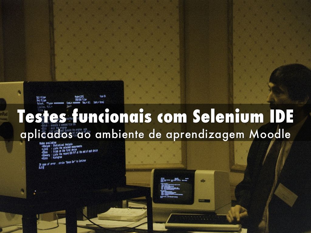 Testes funcionais com Selenium IDE